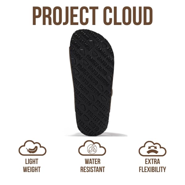 Project Cloud Genuine Leather Slides For Kids - Natural Cork Footbed Summer Sandals Beach Slide Sandals for Girls & Boys - Non-Slip Boys & Girls Sandals (Little Venita)4