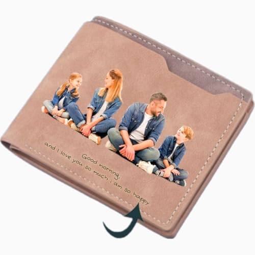 Personalized Photo Wallet Custom Engraved Wallet Gifts For Men Husband Dad Son Groomsmen Personalized Gifts2