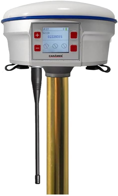 GPS Control System 3D Leveler | GPS System for Leveling | Agriculture GPS | Single Antenna Includes GPS Base Station, High Precision Satelite Antenna