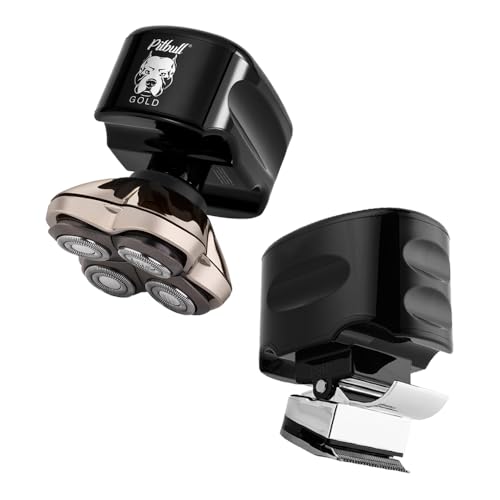 Image of skull shaver Male Pitbull Gold PRO Electric shaver With Beast Clipper PRO Trimmer (shaver With Clipper)