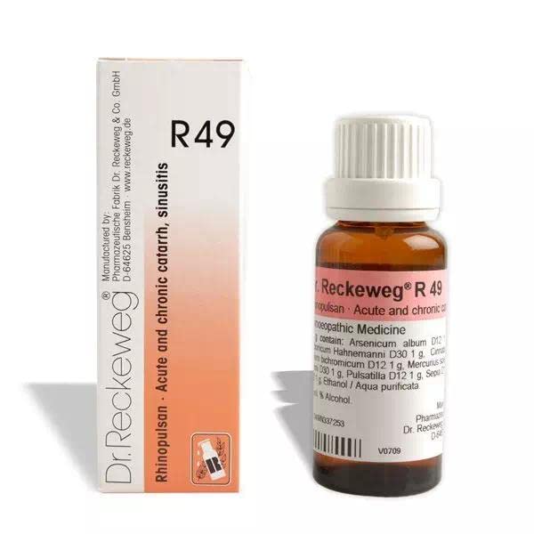 Homoeomeds DR RECKEWEG R 49 ACUTE,CHRONIC CATARRH 22 ML RECKEWEG