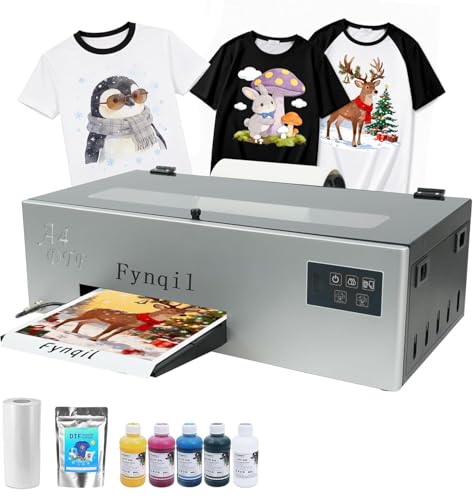 Fynqil A4 DTF Printer Transfer Printing Machine for DIY Print T-Shirts...
