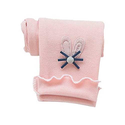 Girls Cotton Footless Tights Cute Bunny Ear Leggings Knit Ruffle Stocking Pants Infant Baby Girls Fall Winter Comfy Clothes