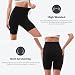 SINOPHANT Radlerhose Damen Kurz High Waist Shorts Leggings für Sommer Fitness Sport Yoga(L-XL,1 Schwarz)