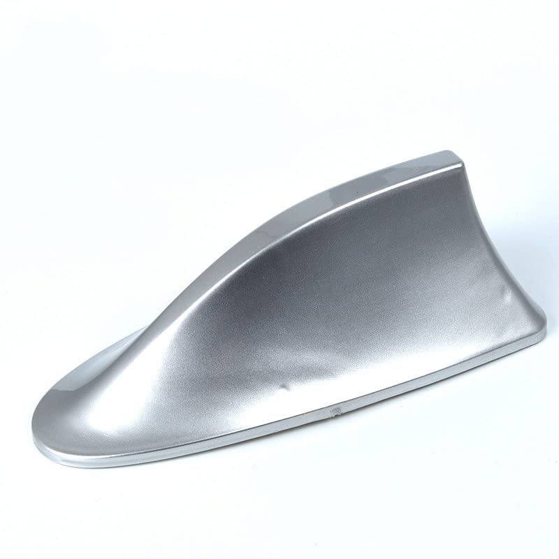 Antena tiburón para coche gris mejora recepción de señal de radio FM AM