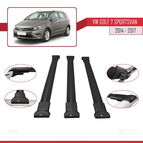 Barres de toit auto contre le manque d'espace Golf Sportvan 2017 - 3