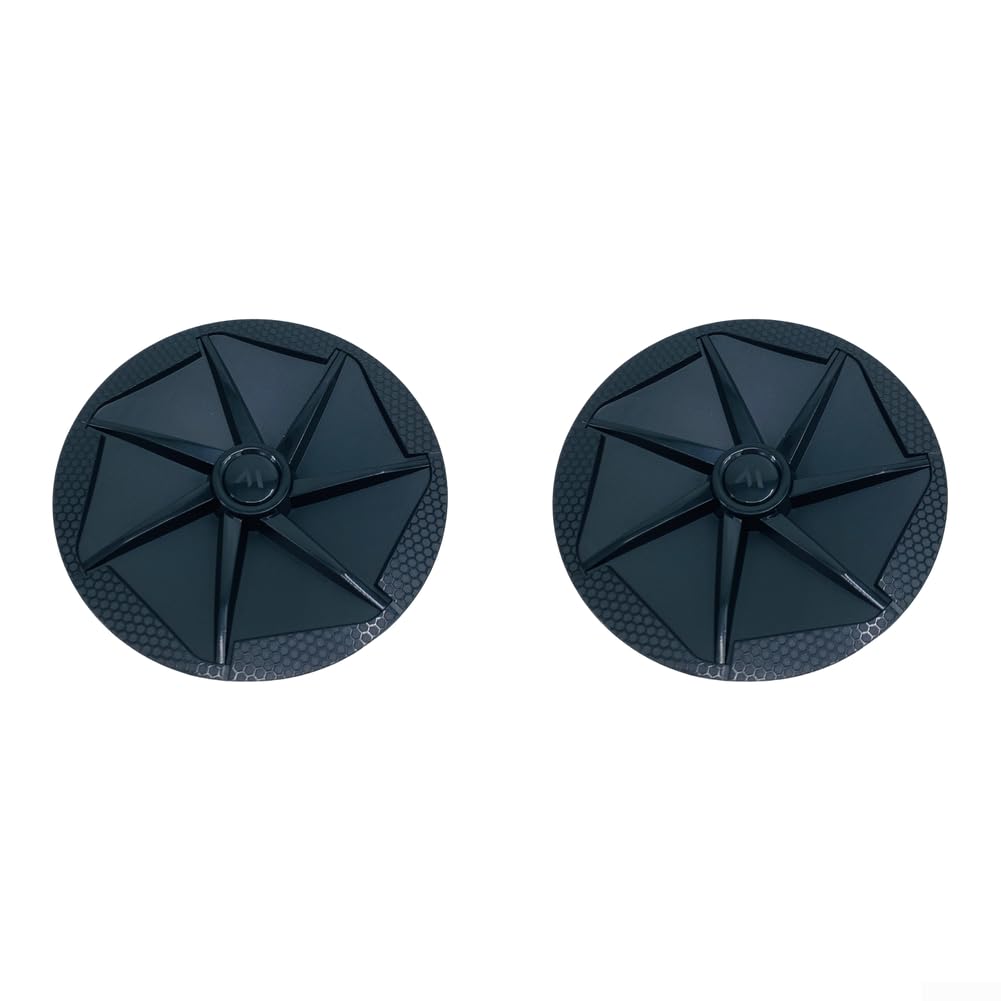 Tapa de cubo de rueda de conducción para cortacésped robótico A1 A1 Pro para A2 – Accesorio de pincho sin herramientas, cubierta de plástico negro (2 piezas)