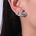 Saturn Earrings,Saturn Planet Earring,Aesthetic Earring for Women,Cubic Zirconia Saturn Planet Studs Earring,Space Earrings Y2k Earrings Jewelry Gifts for Women (Silver)