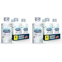 Pedialyte Electrolyte Water with Zero Sugar | Hydration with Key Electrolytes | Great Hydration Low in Calories-| Berry Frost,1 Liter,Pack of 8