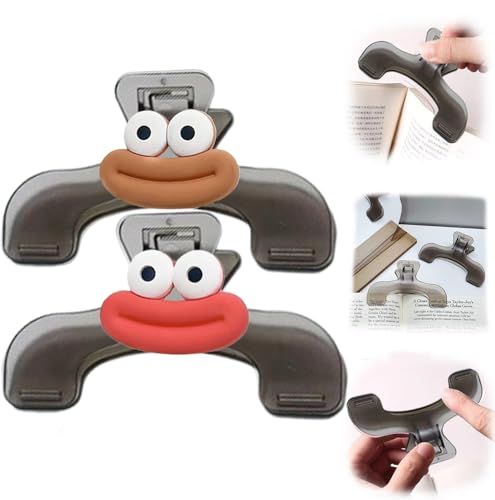 Amazon | 2個セット ブッククリップ 透明 文具 かわいい クリア