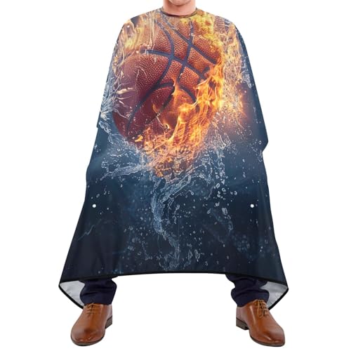 YETTASBIN Basketball Hair Cutting Cape, Waterproof Barber