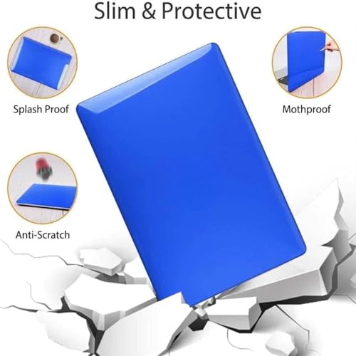 Image of TechTrendz Case Compatible for MacBook Air 13.6 inch M4 A3240 M3 A3113 M2 A2681 with Touch ID,2025 2024 2022 Release,M2 M3 M4 Air 13'' Laptop Protective Plastic Hard Shell Cover - Blue