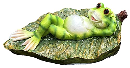 WQQLQX Statue Skulptur Statue schwimmende Frosch Frosch outdoard Dekoration...