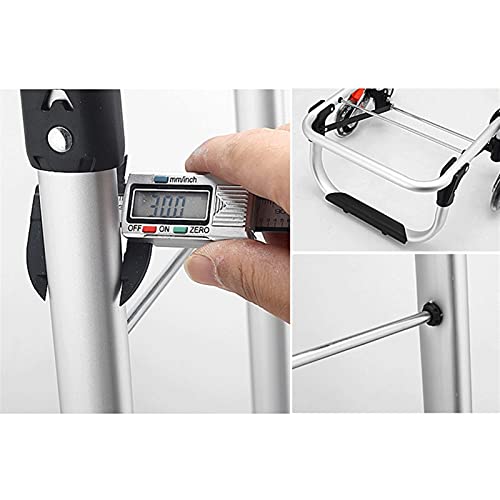 OVAST Einkaufswagen Einkaufswagen Einkaufswagen mit 6 Rädern, tragbarer Anhänger, Einkaufswagen, faltbarer Wagen für… – Bild 7