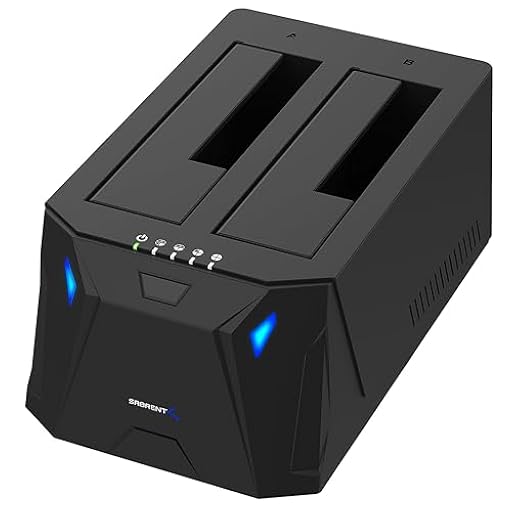 SABRENT Estación de Acoplamiento de Doble Bahia para SATA SDD/HDD de 2,5/3,5" | USB 3.0 | Clonacion Offline | Velocidades de 5Gbps [EC-HD2B] | Ya disponible en tu tienda friki favorita! En mundofriki.es!