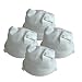 Crucial Vacuum Replacement F5 Filters with Base, Compatible with Dirt Devil F5 Hand Vac Filters with Base, Fits Dirt Devil Scorpion Hand Vacs, HEPA Style, Part 3DEA950001 (4 Pack)