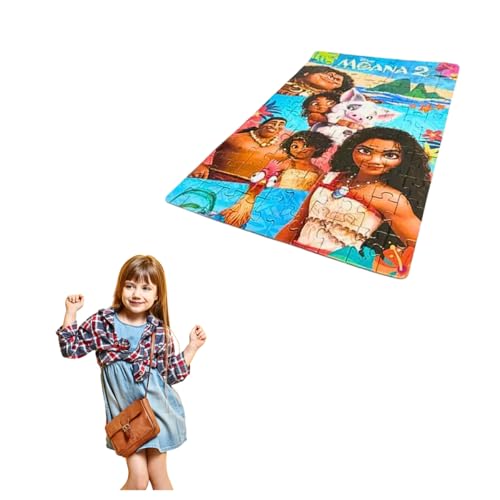 Quebra-cabeça Moana 2 100 Peças Infantil Brinquedo Educativo