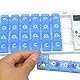 Nicear Pillenspenderbox, Pillendosen-Erinnerungsbox, 7 Tage, 28 Raster, Medikamentenerinnerung, elektronischer Pillen-Timer für Patienten, ältere Reisende