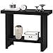 MAHANCRIS Console Table, 39.4'' Black Entryway Table for Hallway, Narrow Sofa Table Behind The Couch, Modern Foyer Tables for Entrance, Living Room, Corridor, Easy Assembly, Black CTHB16801