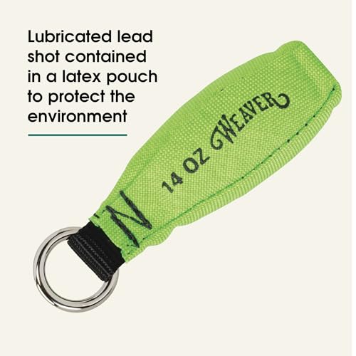 Image of Weaver Arborist Throw Weight for Tree Climbing and Rope Setup | Designed with a Latex Pouch, 7 /8 inch Nickel-Plated Ring, Supports Accurate Limb Placement and Line Attachment