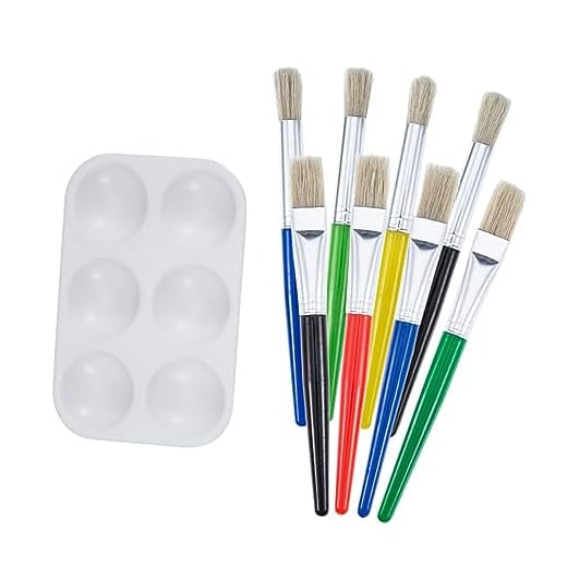 EXCEART Conjunto De Pincel De Cerdas Pincel De Pintura De Color Pinceles De Pintura De Aceite Cepillo De Tiza Cepillo De Muebles Pinceles para Muebles Pincel De Pintura Trajes para Pincel