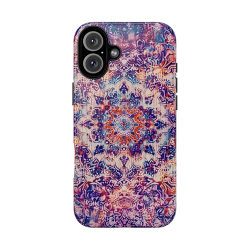 Coque tapis oriental pour iPhone 16 Plus, l'accessoire violet de votre quotidien