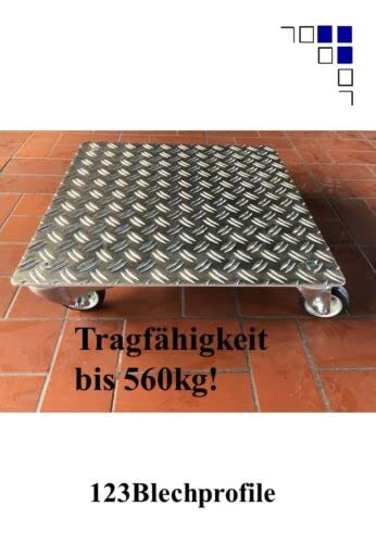Schwerlast Pflanzenroller AluGrip-SV560 bis 560kg Indoor Outdoor Alu (AluRiffel5/6,5-550x550)