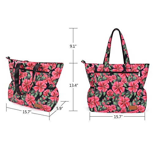 Image of CLOUDMUSIC Shoulder Tote Bag For Nurses Teachers Work Gym Travel Beach Women With Large Capacity Waterproof