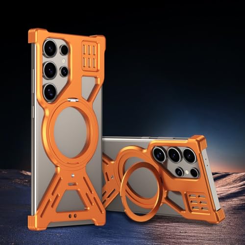 Coque Samsung S26 Ultra avec béquille métal rétractable et bumper arrière