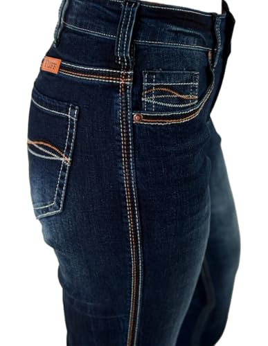 Cowgirl Tuff Western Jeans Womens Competitor Bootcut Dark Wash JCOMPT3