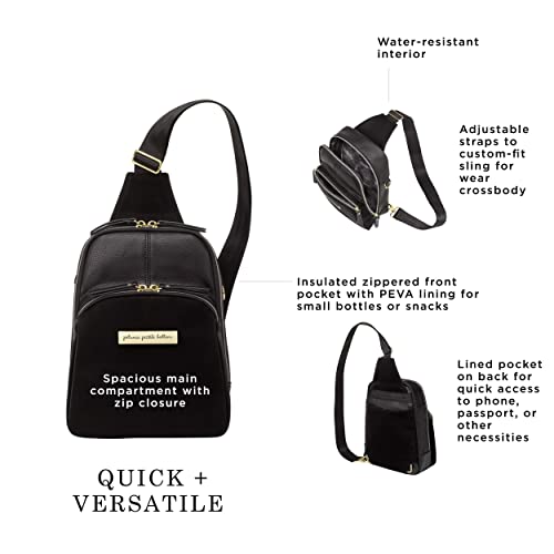 Petunia Pickle Bottom Criss-Cross Sling Bag for Women and Men, Adjustable Strap for Custom-Fit, Spacious Main Pocket, Lightweight, Stylish & Practical for Everyday Use & Travel (Twilight Black)3