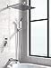 Rainsworth Sistema Di Doccia 3 Funzione Vasca da Bagno Rubinetto - Cromo Sistema Doccia - Tecnologia Air Injection 12" Soffioni Doccia e Doccetta Sistema Set - Facile Installazione