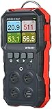 detectores de alarma contra incendios La alarma de vibración de sonido y luz funciona cuando una de las concentraciones de gas CO, H₂S, O₂ y LEL alcanza el nivel de alarma. Tiempo de apagado automático y concentración del valor de la alarma. Gran pantalla LCD retroiluminada en color para facilitar la lectura