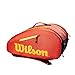 WILSON Padel Bag Sac Unisex-Youth, Orange/Yellow, Junior