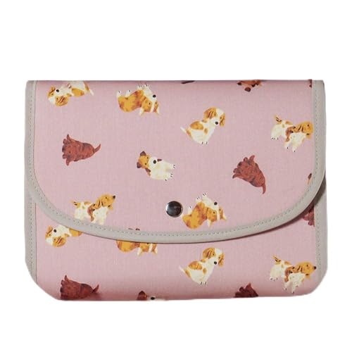 マルチケース(ジャバラタイプ)ドッグ 1個 ピンク [ 母子手帳ケース 2人用 3人用 かわいい アニマル いぬ 犬 おしゃれ 軽量 Pouche ポーチェ 長崎県 島原市 ] AI299-b ふるさと納税