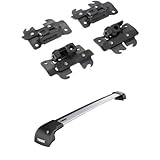 Perfekte Passform Thule 3006 Montage-Kit + Thule 959400 WingBar Edge Dachträger, für Fahrzeuge mit Fixpunkten und integrierter Dachreling