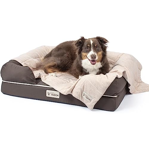 Petfusion Premium Cat And Dog Cooling Blanket. Lightweight Pet Blanket | Machine Washable Pet Blanket | Multiple Sizes: For Pets Small To Extra-Large | Multiple Colors: Grey Blanket And Brown Blanket #TOP1