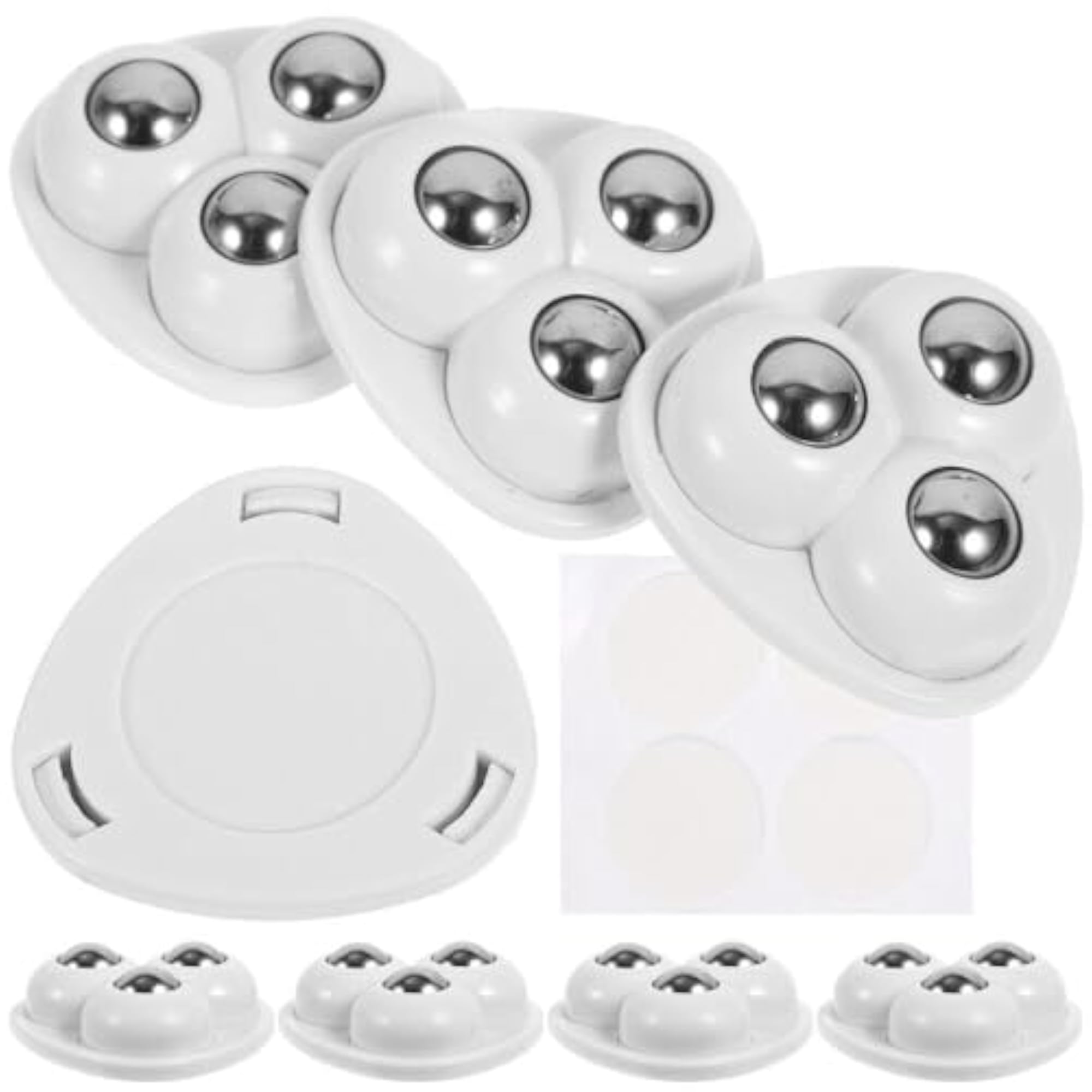Mini Caster Wheels with 360° Swivel Design