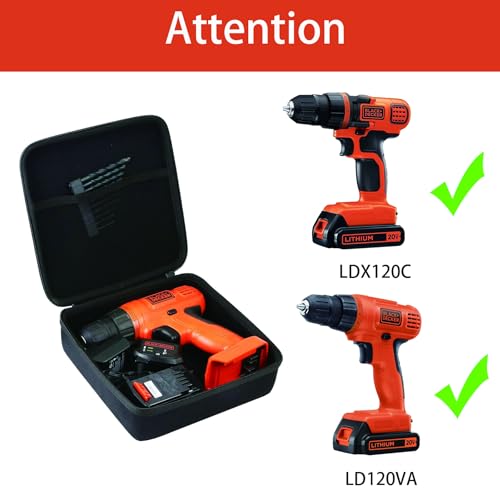 Image of Khanka Hard Case for BLACK+DECKER LDX120C 20-Volt MAX Lithium-Ion Cordless Drill /Driver