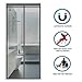 Produktbild Magnet Fliegengitter Tür Masche Vorhang,80x210cm(31x83"),passt Einzelnen Schiebe Standard Terrasse Glas Balkon Net Door Grau 80x210cm/31x83inch