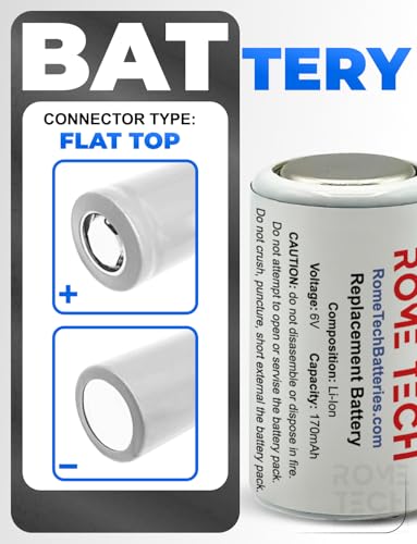 Batería de reemplazo Rome Tech para collares Pet Stop 6V 170mAh miniatura 3