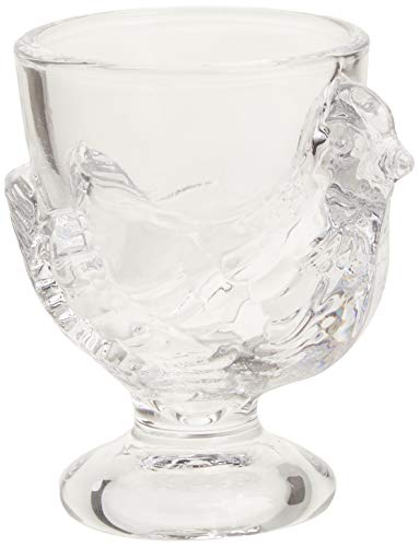 Abbott Collection Glass Chicken Egg Cup