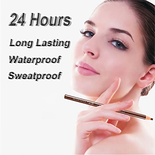 Sumeitang 12 Pcs Gray Eyebrow Pencil Set,Pull Cord Peel-Off Brow Pencil For Marking, Filling And Outlining, Tattoo Makeup And Microblading Supplies Kit-Waterproof And Durable Permanent Eyebrow Liners #TOP1