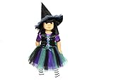 Arianna Coven Witch 3pcs Doll Costume Fits 18 inch American Girl Doll |18 inch Doll Clothes | Boutique Quality She's Worth it! | Designed in USA Fit 18 Inch Dolls
