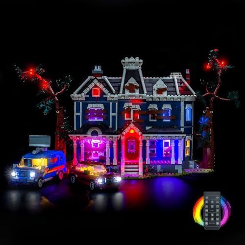 LocoLee Customized Light kit Compatible with Lego 11370 Stranger Things Creel House - No Model Only Lights, LED Lighting Accessories Compatible with Lego 11370 Stranger Things (Customized RC Version)