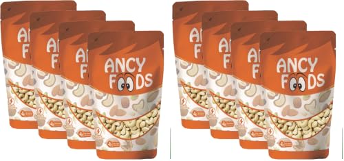 Image of Ancy Kaju (Cashew) 1000 Grams (250 Grams X 4) for All Ages | High in Protein and Boosts Energy and Build Immunity | Healthy Nutritious Cashew Nut | Delicious Vegan & Crunchy Kaju Nut for Cooking and Raw Eating