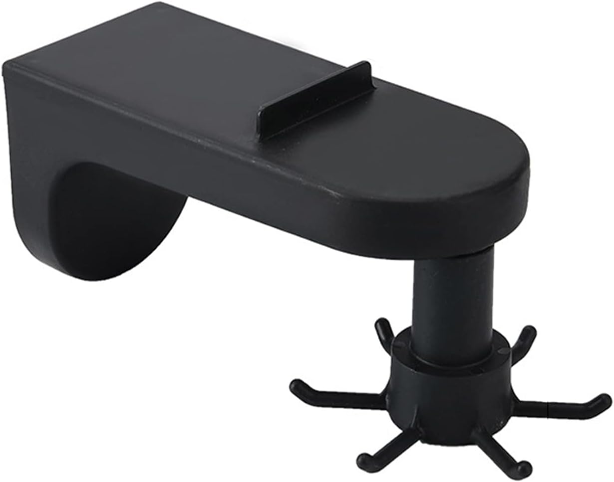 Knife Storage Hanger, Kitchenware Storage Hook Multi Purpose 360 Degree Rotating Wear Proof Punch for Household (Black)