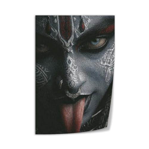 Indian Goddess Kali Art Painting Poster Canvas Print Wall Art Decor Living Room Office Bedroom 12x18inch(30x45cm) Unframe-style
