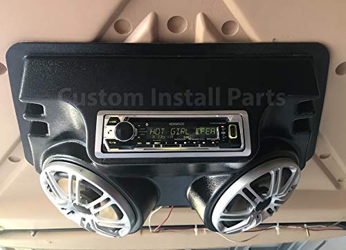 Boîtier de console stéréo anti-vibration pour UTV et bateau, fixation adhésive - 6
