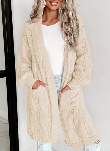 Image of Dokotoo Women Long Cardigan Open Front Knit Sweater 2026
